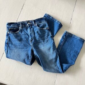 LOFT Mid-Wash Blue Ankle Jeans slight flare women’s petite 26 (2)